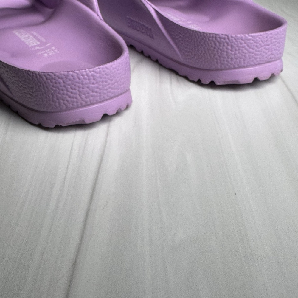 Birkenstock Arizona EVA Sandals 41 Womens 10 Mens 8 Lavender Purple White Buckle - Picture 14 of 16